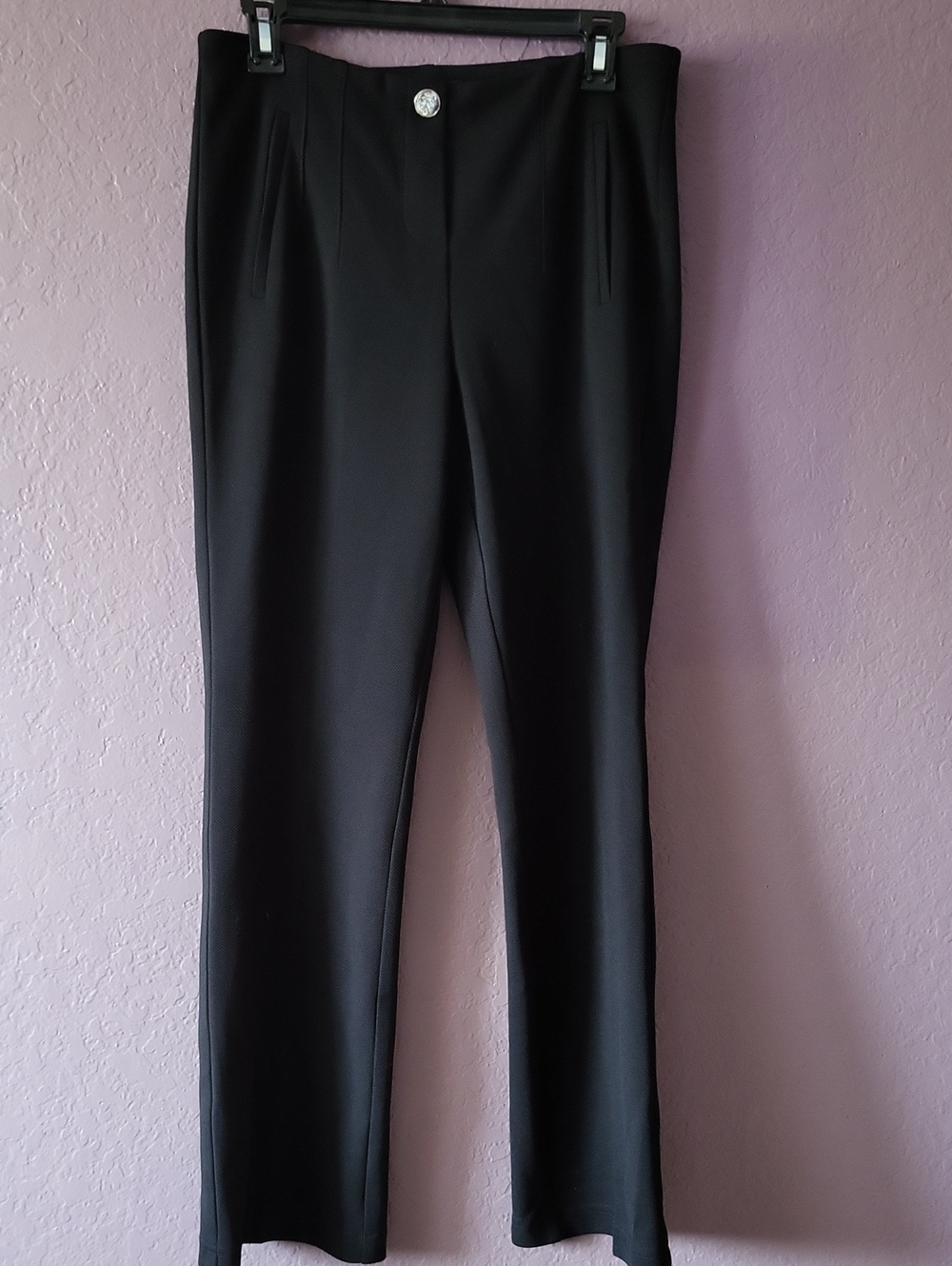 Soho Black Women's Dress Pants - Classic Straight Leg